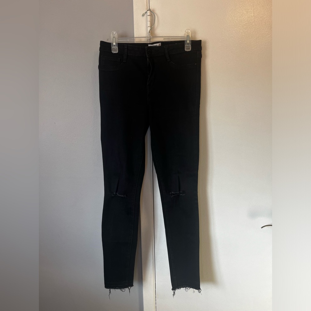 William Rast black denim skinny jeans